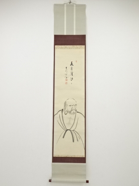 JAPANESE HANGING SCROLL / HAND PAINTED / CALLIGRAPHY
